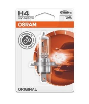 Bec far faza lunga 12 V, H4 60/55 W, original, blister, 1 buc OSRAM 64193-1BL – imagine produs