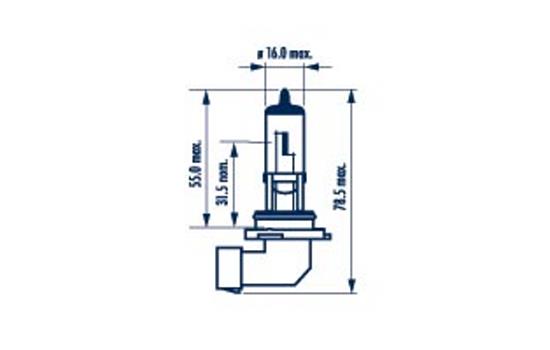 Bec far faza lunga NARVA Range Power Blue+ 48613, HB4, tensiune 12V, putere 55W, soclu P22d, lumina albastra, 3700K Bec far faza lunga NARVA Range Power Blue+ 48613, HB4, tensiune 12V, putere 55W, soclu P22d, lumina albastra, 3700K – imagine produs