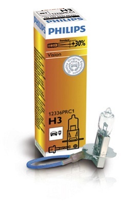 Bec proiector H3 12 V, Vision, cutie, PHILIPS 12336PRC1 – imagine produs