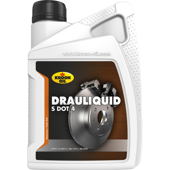 Lichid de frana KROON OIL Drauliquid-S DOT 4 04206, volum 1 litru, sintetic Lichid de frana KROON OIL Drauliquid-S DOT 4 04206, volum 1 litru, sintetic – imagine produs