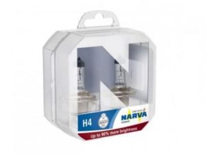 Set 2 becuri auto far halogen NARVA Range Power 50+, H4, tensiune 12V, putere 60/55W, conector P43T – imagine produs