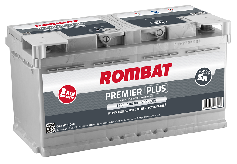 Baterie auto ROMBAT PREMIER PLUS 6002K50090, 100 Ah, 900 A, 353 x 175 x 190 mm - imagine 2