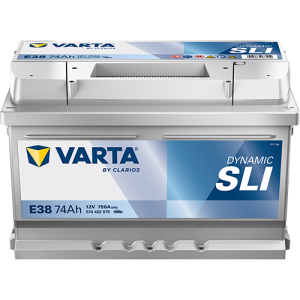 Baterie auto VARTA Dynamic SLI E38 574402075K262, 12 V, 74 Ah, 750 A,278x175x175 mm – imagine produs