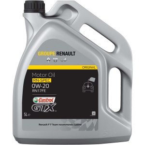 Ulei motor RENAULT-CASTROL GTX RN17FE 0W20 7711943674, volum 5 litri, pentru motoare benzina si diesel – imagine produs