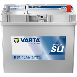 Baterie auto VARTA Dynamic SLI B31 545155033K262, 12 V, 45 Ah, 330 A, Asia, borna normala, subtire, 238x129x227 mm – imagine produs