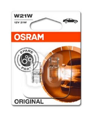 Set 2 becuri semnalizator 12 V, W21W, original, blister, OSRAM 7505-2BL – imagine produs