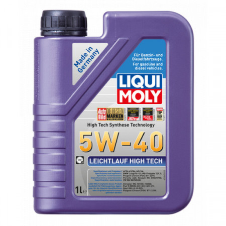 Ulei motor LIQUI MOLY Leichtlauf High Tech 5W40 2327, volum 1 litru, sintetic Ulei motor LIQUI MOLY Leichtlauf High Tech 5W40 2327, volum 1 litru, sintetic – imagine produs