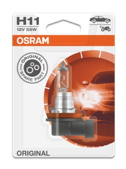 Bec far faza lunga 12 V, H11 55 W, original, blister, 1 bucata, OSRAM 64211-01B – imagine produs