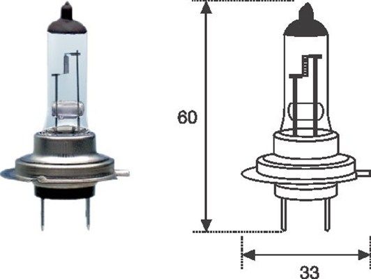 Bec auto halogen pentru far faza lunga MAGNETI MARELLI 002557100000, H7, tensiune 12V, putere 55W, Px26d Bec auto halogen pentru far faza lunga MAGNETI MARELLI 002557100000, H7, tensiune 12V, putere 55W, Px26d – imagine produs