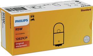 Bec auxiliar R5W Ba15S 12 V, PHILIPS 12821CP – imagine produs