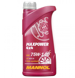 Ulei transmisie MANNOL Maxpower 4X4 75W140 MN8102-1, volum 1 litru, sintetic – imagine produs
