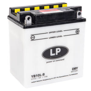 Baterie motocicleta LANDPORT LP YB10L-B, tensiune 12 V, amperaj 11 Ah, cu pachet acid – imagine produs