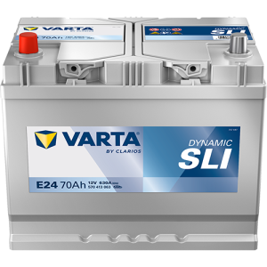 Baterie auto VARTA Dynamic SLI E24 570413063K262, 12 V, 70 Ah, 630 A, Asia, borna inversa, 261x175x220 mm – AutoRival | AutoRival