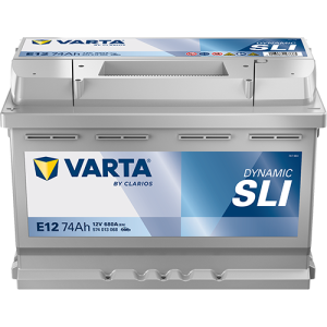 Baterie auto VARTA Dynamic SLI E12 574013068K262, 12 V, 74 Ah, 680 A, borna inversa, 278x175x190 mm – imagine produs