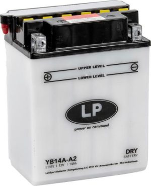 Baterie moto LANDPORT YB14A-A2, 12 V, 14 Ah, cu pachet acid Baterie moto LANDPORT YB14A-A2, 12 V, 14 Ah, cu pachet acid – imagine produs