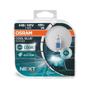 Set 2 becuri 25143 12 V, H8 35 W Cool Blue Intense Nextgen OSRAM 64212CBN-HCB Set 2 becuri 25143 12 V, H8 35 W Cool Blue Intense Nextgen OSRAM 64212CBN-HCB – imagine produs