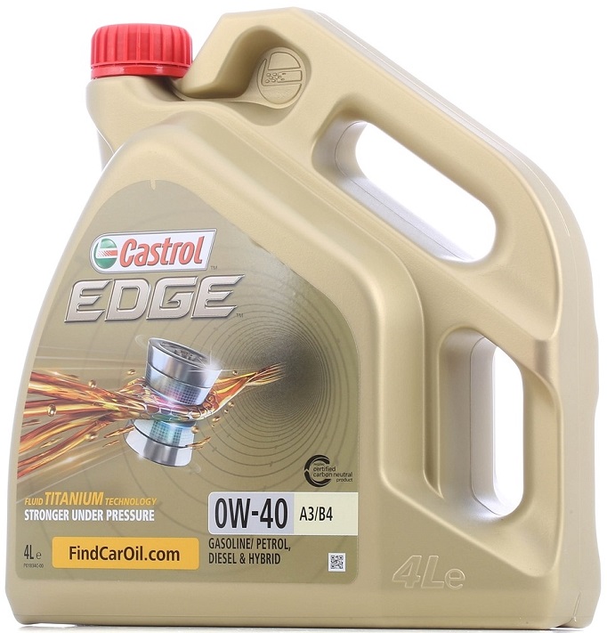 Ulei motor CASTROL EDGE 0W40 A3/B4 1534A7, volum 4 litri, sintetic Ulei motor CASTROL EDGE 0W40 A3/B4 1534A7, volum 4 litri, sintetic – imagine produs