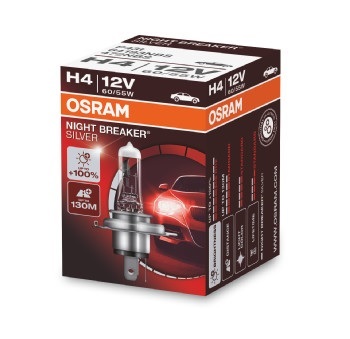 Bec 12 V, H4 60/55 W Night Breaker Silver +100, OSRAM 64193NBS Bec 12 V, H4 60/55 W Night Breaker Silver +100, OSRAM 64193NBS – imagine produs