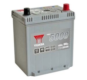 Baterie auto YUASA YBX 5000 ASIA YBX5056, 12 V, 40 Ah, 360 A, 187x137x223 mm, borna dreapta plus – AutoRival | AutoRival