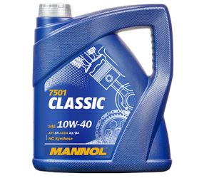 Ulei motor MANNOL Classic 10W40 MN7501-4, volum 4 litri, sintetic – imagine produs
