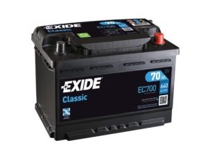 Baterie auto EXIDE Classic EC700, 12 V, 70 Ah, 640 A, 278x175x190 mm – AutoRival | AutoRival