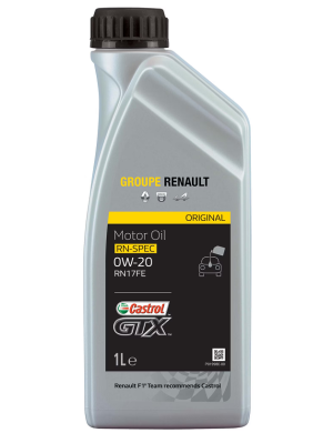 Ulei motor RENAULT-CASTROL GTX RN17FE 0W20 7711943672, volum 1 litru, pentru motoare benzina si diesel Ulei motor RENAULT-CASTROL GTX RN17FE 0W20 7711943672, volum 1 litru, pentru motoare benzina si diesel – imagine produs