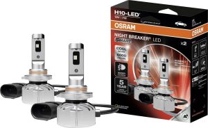Set 2 becuri auto H10 12V OSRAM Night Breaker Led SMART 9145DWNBSM-2HB, omologare rar – imagine produs
