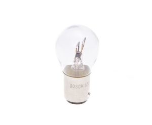 Bec auto lampa ceata spate P21/4W 12V 21/4W BAZ15d BOSCH 1987302215 Pure Light WS, se vinde la set de 10 bucati/pret pe bucata – imagine produs
