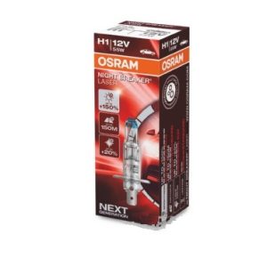 Bec far faza lunga 12 V, H1 55 W Night Breaker Laser Nextgen +150, OSRAM 64150NL – imagine produs