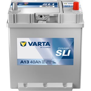 Baterie auto VARTA Dynamic SLI A13 540125033K262, tensiune 12 V, amperaj 40 Ah, curent pornire 330 A, Asia, borna normala, prindere la baza – AutoRival | AutoRi