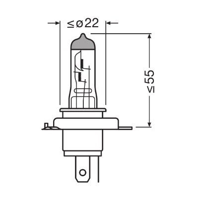Set 2 becuri halogen auto OSRAM Night Breaker 220 64193NB220-2HB, H4, 12V, 60/55W, P43t, cutie Set 2 becuri halogen auto OSRAM Night Breaker 220 64193NB220-2HB, H4, 12V, 60/55W, P43t, cutie – imagine produs