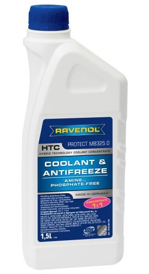 Antigel RAVENOL HTC Concentrate Protect MB325.0 1410120-150, albastru, volum 1.5 litri, concentrat – imagine produs