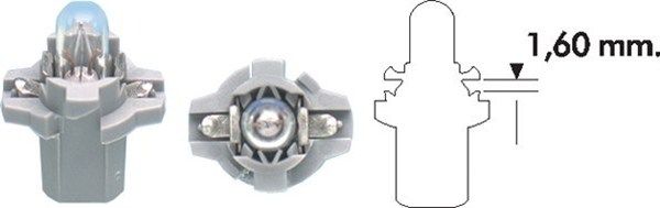 Bec auto pentru lumini bord MAGNETI MARELLI 002053400000, PB7, tensiune 12V, putere 1.2W, conector B8.7D, gri Bec auto pentru lumini bord MAGNETI MARELLI 002053400000, PB7, tensiune 12V, putere 1.2W, conector B8.7D, gri – imagine produs