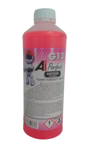 Antigel concentrat AI PERFECT G13, G12 EVO 100AIPG131, mov, volum 1 litru, raport diluare 1:1, temperatura minima acceptata -36 Celsius – imagine produs
