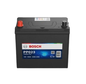 Baterie auto BOSCH Power Plus Line 0 092 PP0 230, tensiune 12V, amperaj 45 Ah, curent pornire EN 330 A, 237 x 127 x 227 mm – imagine produs