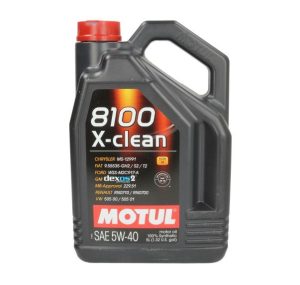 Ulei motor MOTUL 8100 X-CLEAN 5W40, volum 5 litri, sintetic – imagine produs