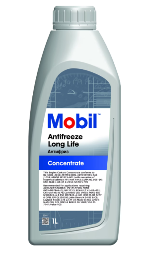 Antigel MOBIL Antifreeze Long Life G12+ 145163, rosu, volum 1 litru, concentrat – imagine produs