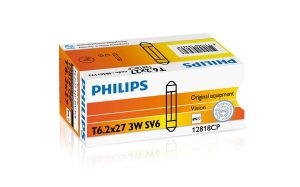 Bec lumini interioare PHILIPS 12818CP, soffite, 12V, 3W, SV6 – imagine produs
