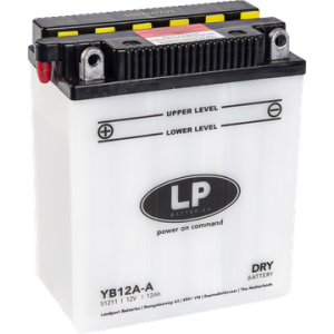 Baterie moto LANDPORT YB12A-A, 12 V, 12 Ah, 160 A, cu pachet acid – imagine produs