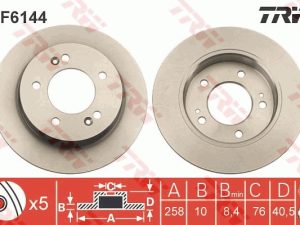 Disc frana KIA VENGA (YN) 1.4 CRDi 90 diesel 90 cai TRW DF6144