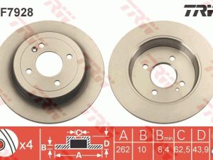 Disc frana KIA STONIC Hatchback Van (YB) 1.0 T-GDi benzina 101 cai TRW DF7928