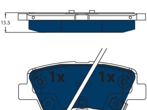 Placute frana KIA XCEED (CD) 1.6 CRDi 115 Eco-Dynamics+ Diesel/electro 116 cai TRW GDB2531BTE