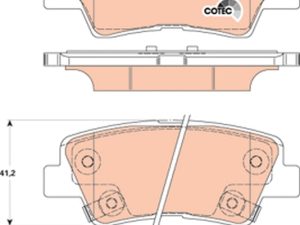 Placute frana KIA OPTIMA (FSGDS6B) 2.0 benzina 170 cai TRW GDB3494