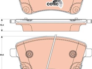 Placute frana KIA VENGA (YN) 1.4 CRDi 75 diesel 75 cai TRW GDB3509