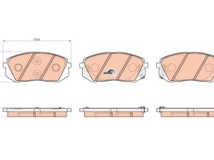 Placute frana KIA OPTIMA (JF) 1.6 CRDi diesel 136 cai TRW GDB3530