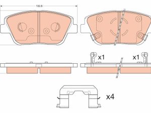 Placute frana KIA OPTIMA (FSGDS6B) 2.0 CVVL benzina 165 cai TRW GDB3540