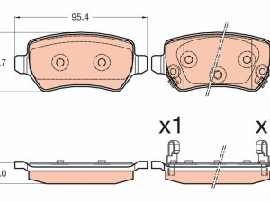Placute frana KIA CEED (JD) 1.0 T-GDI benzina 100 cai TRW GDB3585