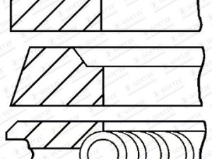 Set segmenti piston KIA CEED (JD) 1.6 CRDi 128 diesel 128 cai GOETZE ENGINE 08-434200-00