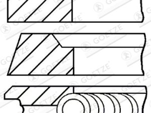 Set segmenti piston KIA CEED (JD) 1.4 CRDi 90 diesel 90 cai GOETZE ENGINE 08-849007-00
