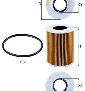 Filtru ulei KIA PRO CEED (ED) 2.0 CRDi 140 diesel 140 cai MAHLE ORIGINAL OX 369D